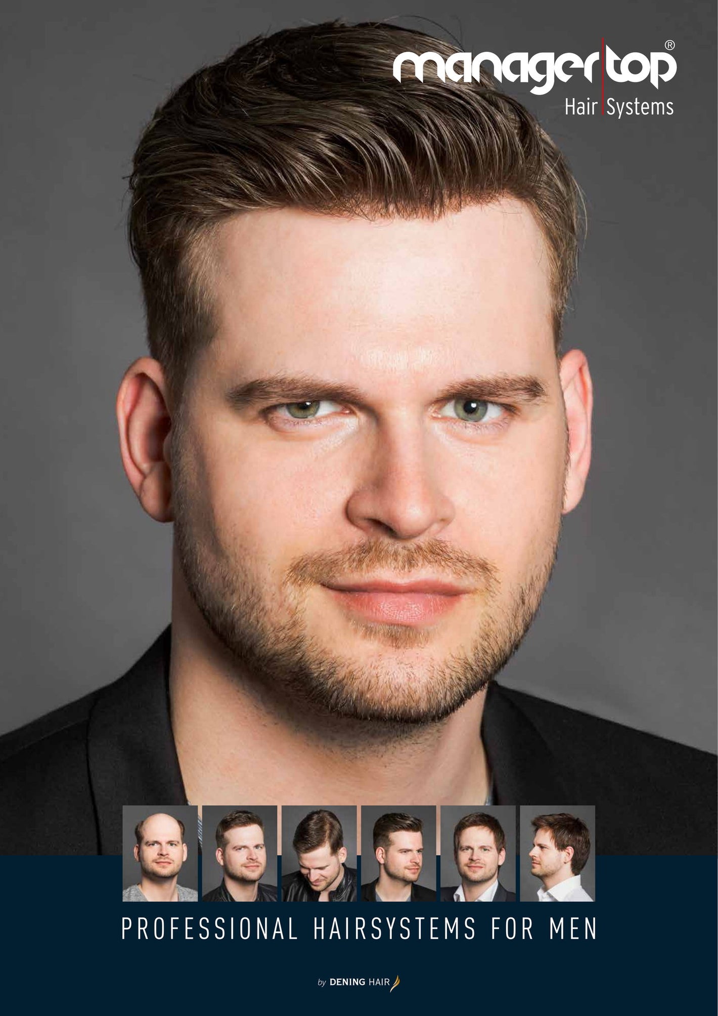 Man med tupe, bild tillhörande katalog med fastsättningsmetoder.